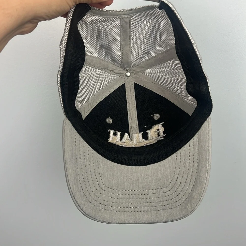 Elijah Craig Bourbon whiskey grey embroidered snap back hat